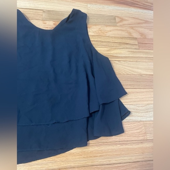 Zara Basic Navy Tank Top Blouse Size Medium - Picture 6 of 7